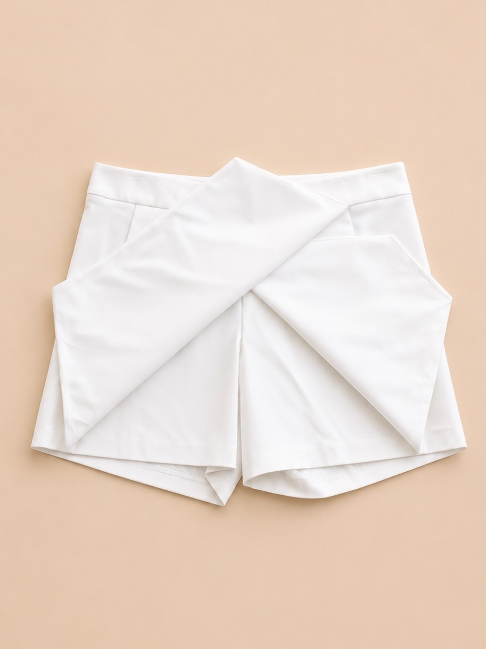 J.McLaughlin Hathaway Asymmetrical Envelope Skort in White, SZ 10 NWOT MSRP $168 - Picture 4 of 6